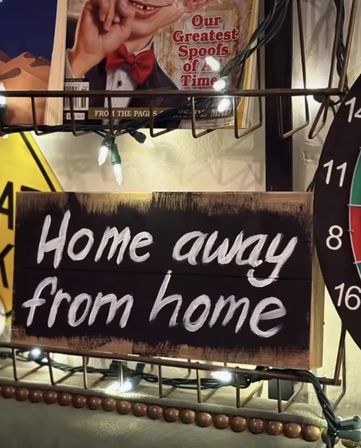 Home away from home sign