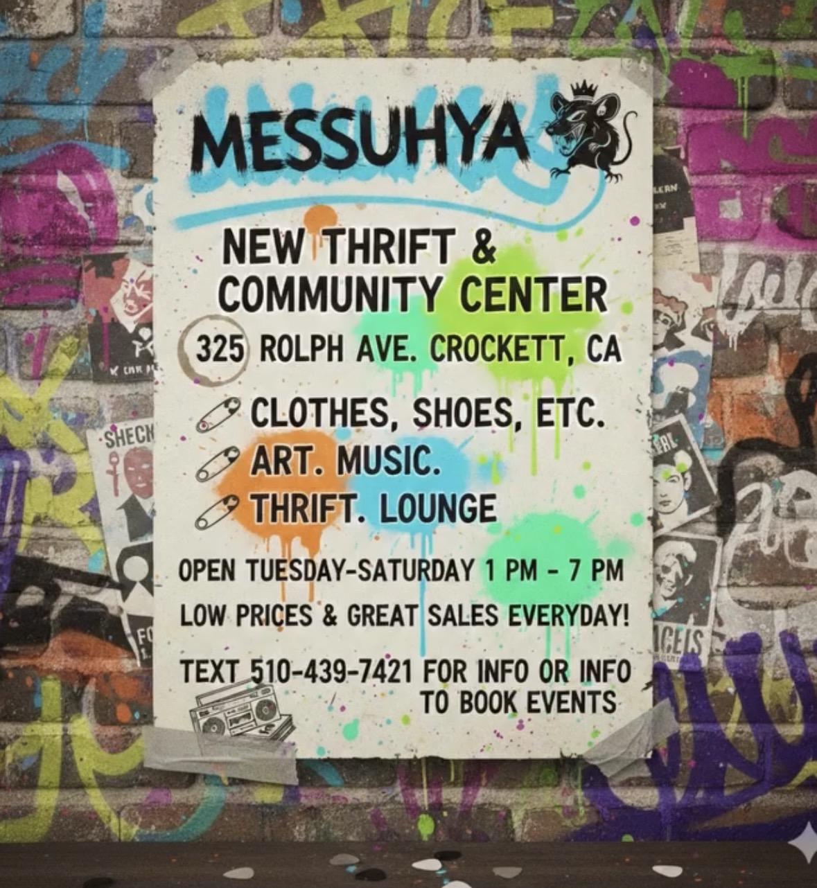 Thrift & community flyer